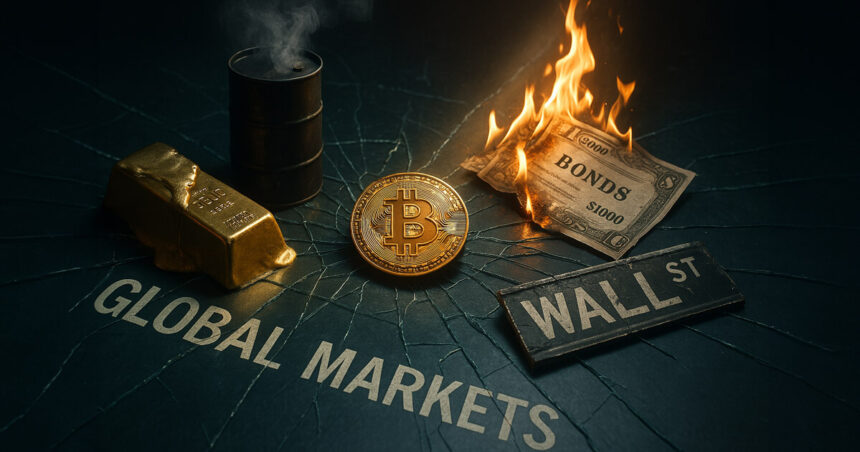 Due to tariffs, Bitcoin has less bonds and gold than stocks and oil