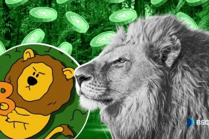 Lion Mascot Building on BNB Chain Real Defy
