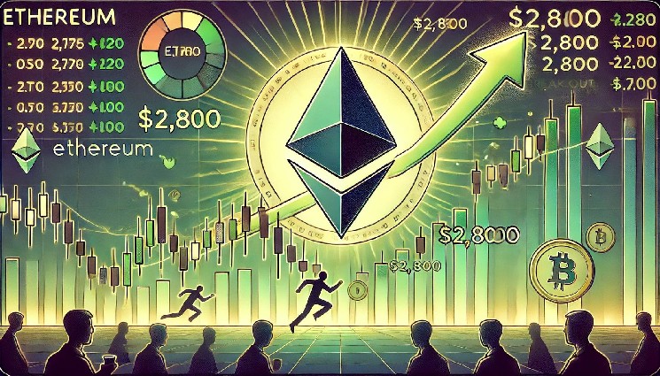 Ethereum integrates under $2,800 - the Bulls need this level to cause the next leg