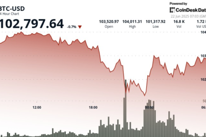 Bitcoin gathers over $102K after panic sellers throw away in the horrors of war