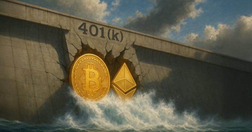 Trump 401K orders can win up to $122 billion, Ethereum via default flow