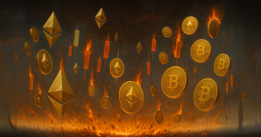 A crash to $118K to 5% flash crash of Bitcoin triggers a liquidation of $577 million in an hour