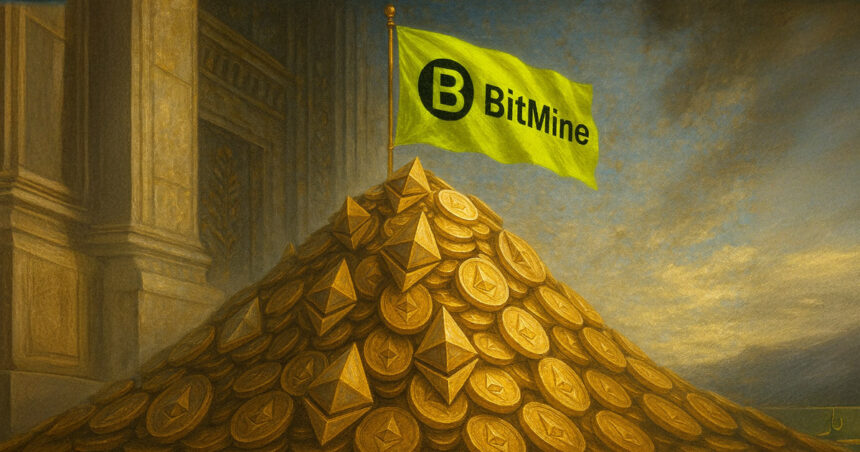Bitmine jumps over Sharplink by buying 833k ETH in 35 days, trading volume of $1.6 billion.