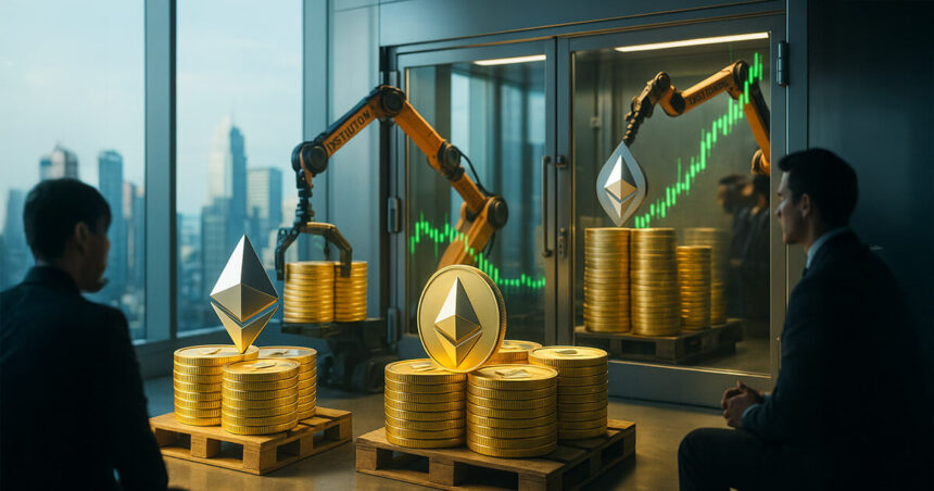 After Bitcoin crashed, financial institutions acquired 128,718 ETH as a buyout.