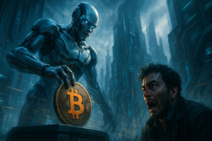 If an immortal AI starts saving forever in Bitcoin, what will happen to the money created for mortal humans?
