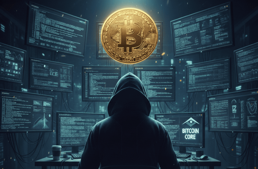 Three years later, a new developer arrives at Bitcoin Core. who is he?