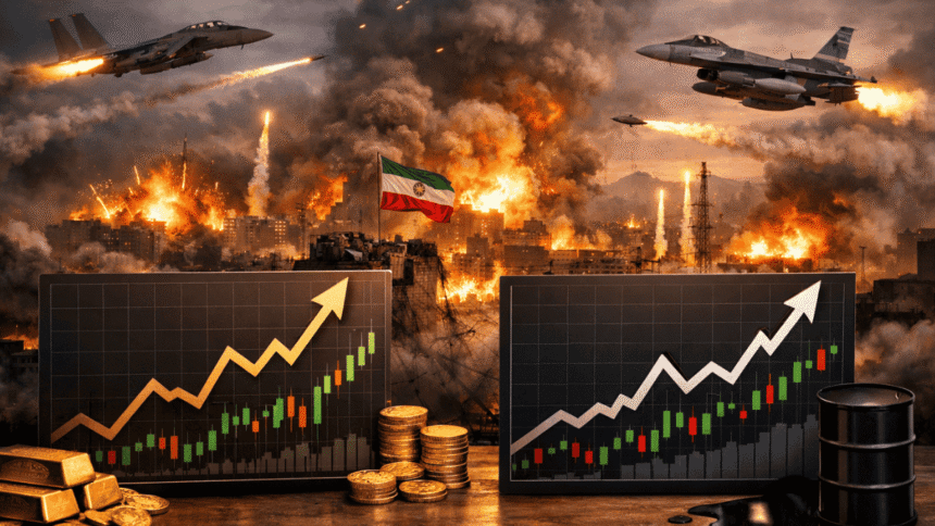 Oil and 'golden virtual currency' prices soar due to Iran attack