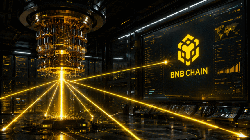 When BNB chain runs post-quantum test, performance decreases by 50%