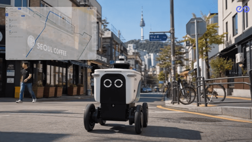 A robot moves around Seoul, pays with cryptocurrencies and doesn't ask anyone anything
