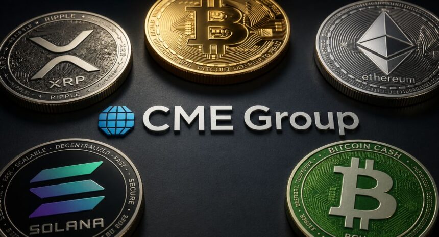 Launch of futures index including CME, Bitcoin, XRP, Solana