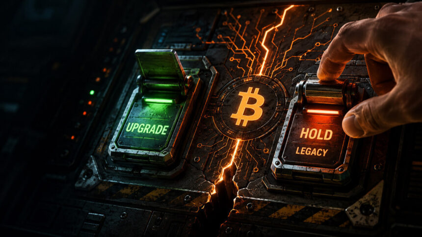 Bitcoin upgrade versus legacy fork decision as BIP-110 brings the network fork debate to a deadline